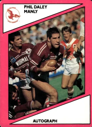 1988 Scanlens Common Card - Base 009 Phil Daley Manly Sea Eagles