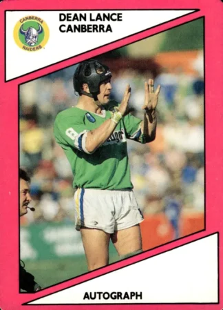 1988 Scanlens Common Card - Base 012 Dean Lance Canberra Raiders