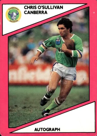 1988 Scanlens Common Card - Base 014 Chris O'Sullivan Canberra Raiders