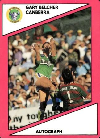 1988 Scanlens Common Card - Base 016 Gary Belcher Canberra Raiders