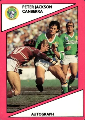 1988 Scanlens Common Card - Base 017 Peter Jackson Canberra Raiders