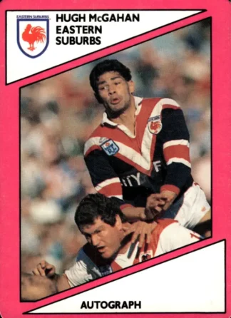 1988 Scanlens Common Card - Base 020 Hugh McGahan Eastern Suburbs Roosters