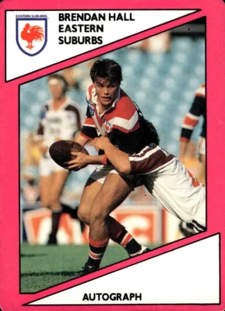 1988 Scanlens Common Card - Base 024 Brendan Hall Eastern Suburbs Roosters