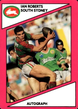 1988 Scanlens Common Card - Base 033 Ian Roberts South Sydney Rabbitohs