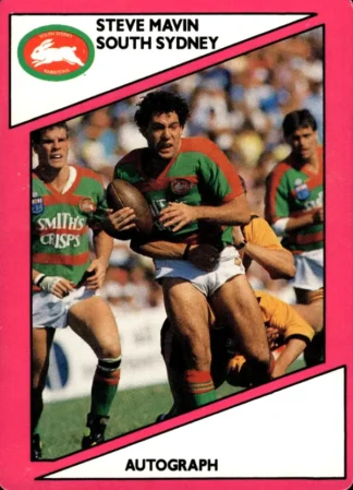 1988 Scanlens Common Card - Base 034 Steve Mavin South Sydney Rabbitohs