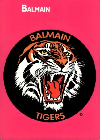 1988 Scanlens Common Card - Base 037 Logo Balmain Tigers