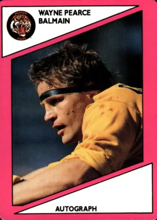 1988 Scanlens Common Card - Base 038 Wayne Pearce Balmain Tigers