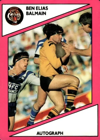 1988 Scanlens Common Card - Base 039 Ben Elias Balmain Tigers