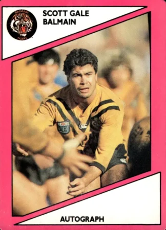 1988 Scanlens Common Card - Base 042 Scott Gale Balmain Tigers