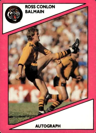1988 Scanlens Common Card - Base 043 Ross Conlon Balmain Tigers