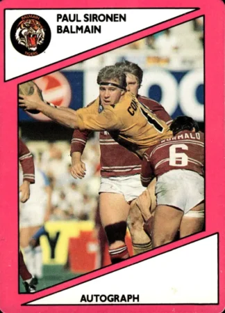 1988 Scanlens Common Card - Base 044 Paul Sironen Balmain Tigers