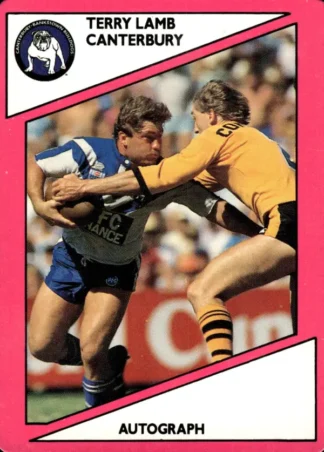 1988 Scanlens Common Card - Base 053 Terry Lamb Canterbury Bulldogs