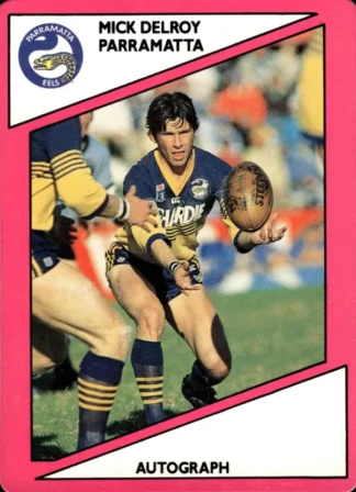 1988 Scanlens Common Card - Base 060 Mick Delroy Parramatta Eels