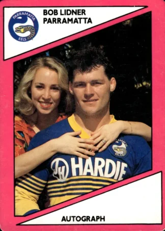 1988 Scanlens Common Card - Base 061 Bob Lindner Parramatta Eels