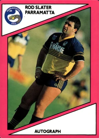 1988 Scanlens Common Card - Base 062 Rod Slater Parramatta Eels