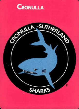 1988 Scanlens Common Card - Base 063 Logo Cronulla Sharks