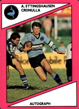 1988 Scanlens Common Card - Base 066 Andrew Ettingshausen Cronulla Sharks