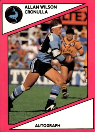 1988 Scanlens Common Card - Base 070 Allan Wilson Cronulla Sharks