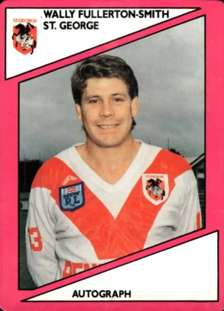 1988 Scanlens Common Card - Base 080 Wally Fullerton-Smith St George Dragons