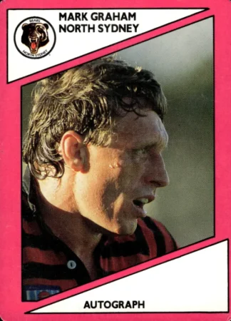 1988 Scanlens Common Card - Base 082 Mark Graham North Sydney Bears