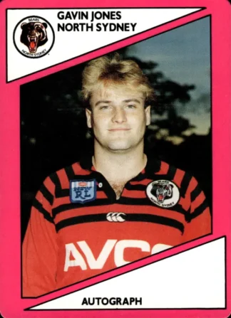 1988 Scanlens Common Card - Base 088 Gavin Jones North Sydney Bears