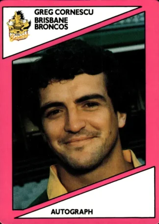 1988 Scanlens Common Card - Base 113 Greg Cornescu Brisbane Broncos