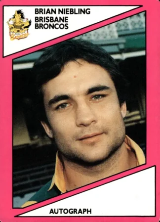 1988 Scanlens Common Card - Base 116 Brian Niebling Brisbane Broncos