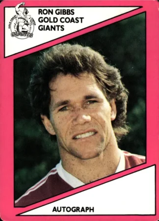 1988 Scanlens Common Card - Base 120 Ron Gibbs Gold Coast Giants