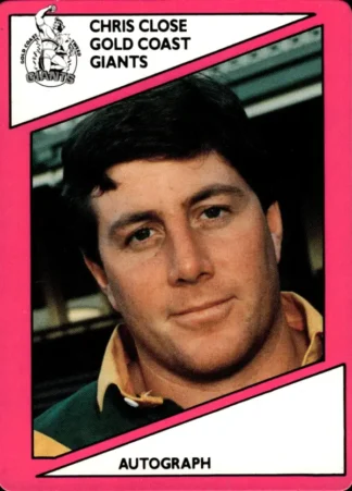 1988 Scanlens Common Card - Base 121 Chris Close Gold Coast Giants
