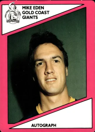 1988 Scanlens Common Card - Base 122 Mike Eden Gold Coast Giants