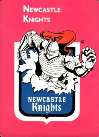 1988 Scanlens Common Card - Base 128 Logo Newcastle Knights