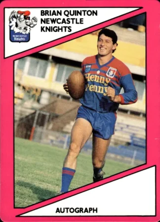 1988 Scanlens Common Card - Base 131 Brian Quinton Newcastle Knights
