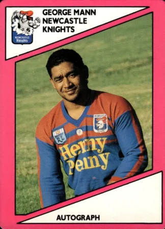 1988 Scanlens Common Card - Base 134 George Mann Newcastle Knights