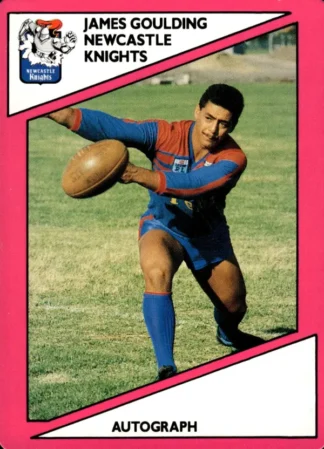 1988 Scanlens Common Card - Base 135 James Goulding Newcastle Knights