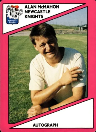 1988 Scanlens Common Card - Base 136 Alan McMahon Newcastle Knights