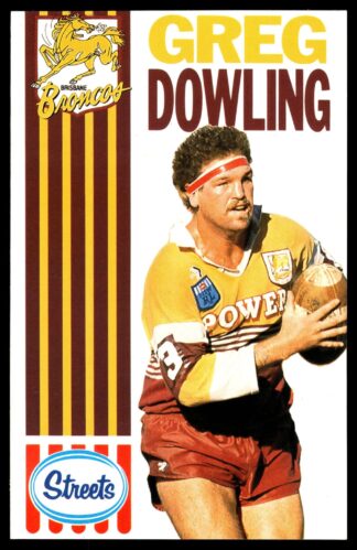 1990 Streets Brisbane Broncos - 03 Greg Dowling