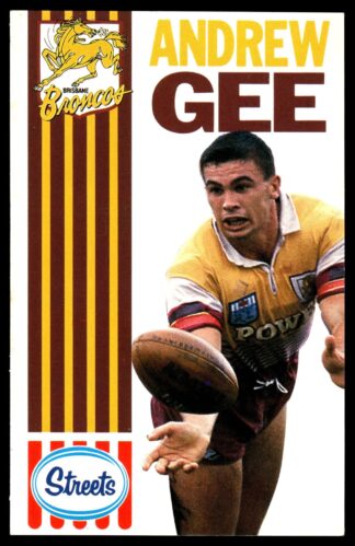 1990 Streets Brisbane Broncos - 05 Andrew Gee