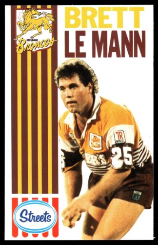 1990 Streets Brisbane Broncos - 11 Brett Le Mann