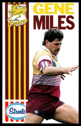 1990 Streets Brisbane Broncos - 14 Gene Miles