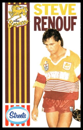 1990 Streets Brisbane Broncos - 16 Steve Renouf