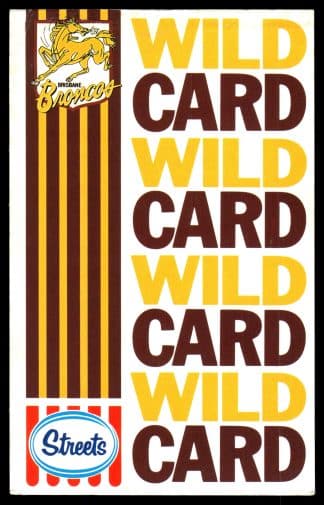 1990 Streets Brisbane Broncos - 22 Wildcard