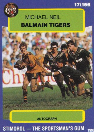 1990 Stimorol Common Card - Base 017 Michael Neil Balmain Tigers