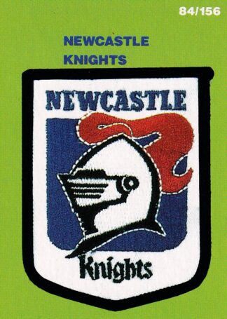 1990 Stimorol Common Card - Base 084 Logo Newcastle Knights