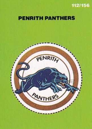 1990 Stimorol Common Card - Base 112 Logo Penrith Panthers