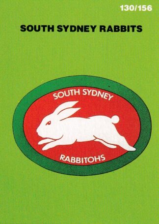 1990 Stimorol Common Card - Base 130 Logo South Sydney Rabbitohs