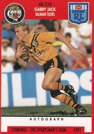 1991 Stimorol Common Card - Base 048 Gary Jack Balmain Tigers