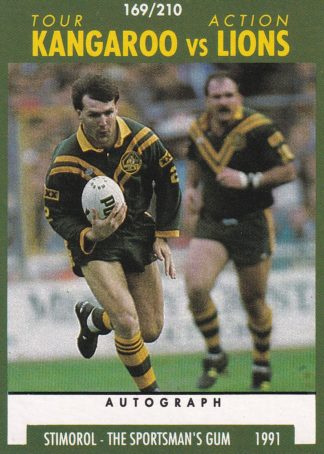 1991 Stimorol Common Card - Base 169 Kangaroos V Lions