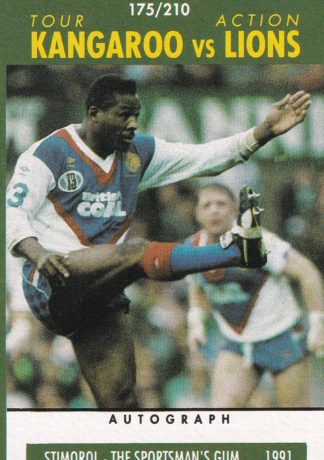 1991 Stimorol Common Card - Base 175 Kangaroos V Lions