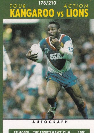 1991 Stimorol Common Card - Base 178 Kangaroos V Lions