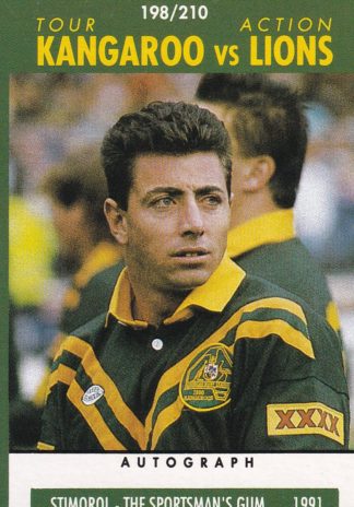 1991 Stimorol Common Card - Base 198 Kangaroos V Lions